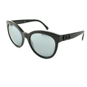 CHANEL:Black Boy-Lock CC Mirrored Sunglasses (lv)